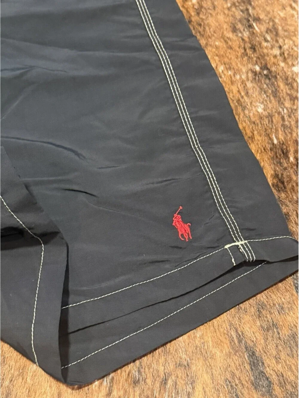 POLO RALPH LAUREN Mens Solid Black Board Swim Shorts Trunks - Sz 4XB 54-56 Sz